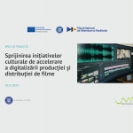 Prezentare sesiune online de informare pentru apelul Sprijinirea inițiativelor culturale de accelerare a digitalizării producției și distribuției de filme finanțat în cadrul PNRR 